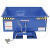 Vestil Low Profile Self Dumping Hopper, 2,000 lb. Capacity, Blue, 0.25 Cubic Yards D-25-LD-LP